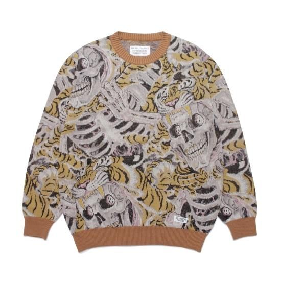 WACKO MARIA（ワコマリア）TIM LEHI / JACQUARD SWEATER ( TYPE-2 ) YELLOW | VITAL  ORGAN（バイタルオーガン）商品ページ