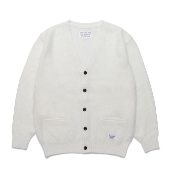 WACKO MARIA（ワコマリア）MOHAIR KNIT CARDIGAN WHITE | VITAL ORGAN（バイタルオーガン）商品ページ