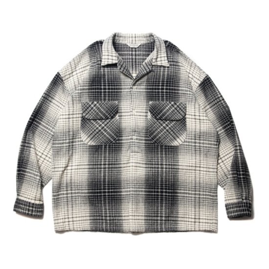 COOTIE(クーティー) CTE-22A403 Ombre Check Open Collar Pullover L/S Shirt | VITAL  ORGAN（バイタルオーガン）商品ページ
