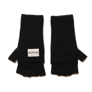 COOTIE（クーティー）/ CTE-22A530 Fingerless Cuffed Knit Glove【Black】