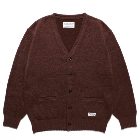 WACKO MARIA（ワコマリア）MOHAIR KNIT CARDIGAN BROWN | VITAL ORGAN