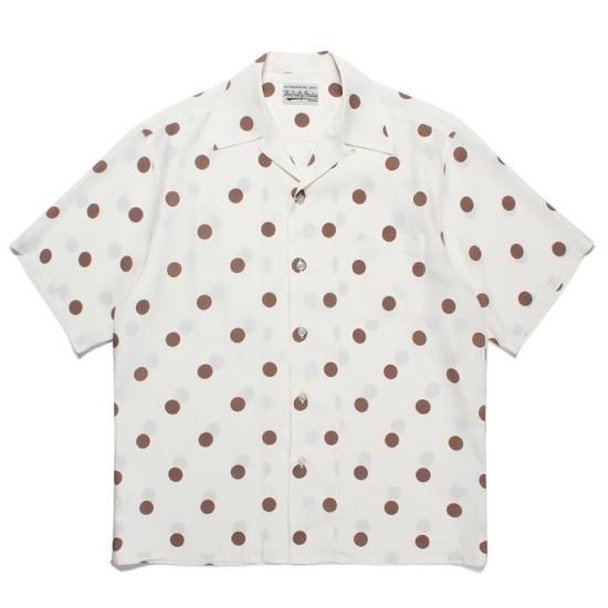 WACKO MARIA DOTS OPEN COLLAR SHIRT www.krzysztofbialy.com