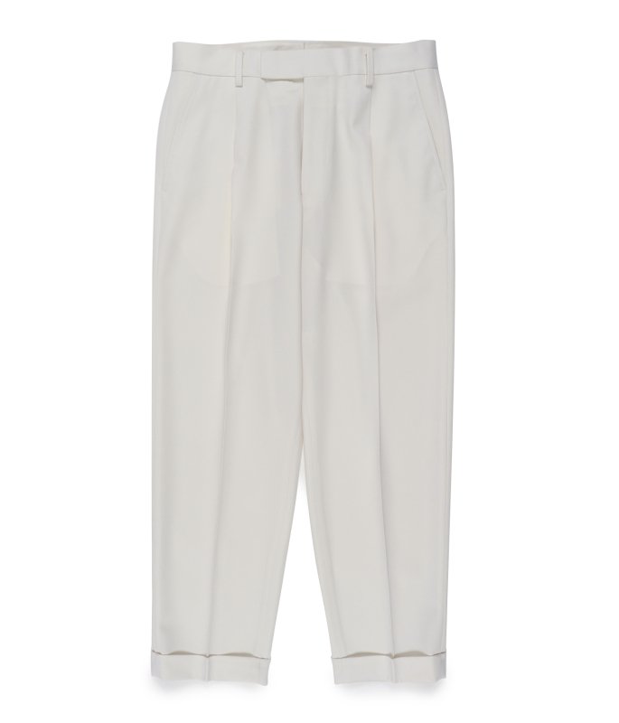 WACKO MARIA（ワコマリア）DORMEUIL / PLEATED TROUSERS ( TYPE-1 ) WHITE | VITAL  ORGAN（バイタルオーガン）商品ページ