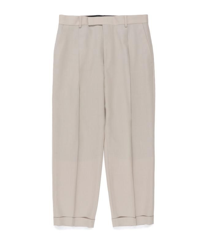 WACKO MARIA（ワコマリア）DORMEUIL / PLEATED TROUSERS ( TYPE-2 ) LIGHT BEIGE |  VITAL ORGAN（バイタルオーガン）商品ページ