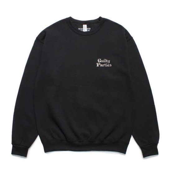 WACKO MARIA(ワコマリア) / LOGO EMBROIDERY SWEAT SHIRT【BLACK】 | GUILTY PARTIES  ブランドロゴ | JERZEESボディ - VITAL ORGAN ONLINE STORE | WACKO ...