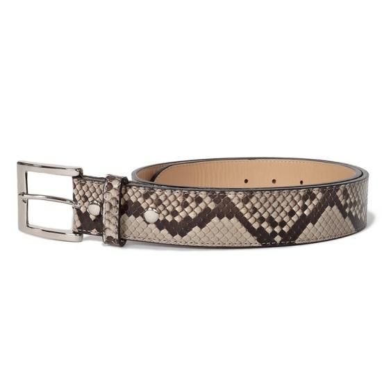 WACKO MARIA(ワコマリア) / PYTHON LEATHER BELT【WHITE】 | パイソン使用の高品質ベルト - VITAL  ORGAN ONLINE STORE | WACKO  MARIA（ワコマリア）,COOTIE（クーティー）,MINEDENIM（マインデニム）などの通販・正