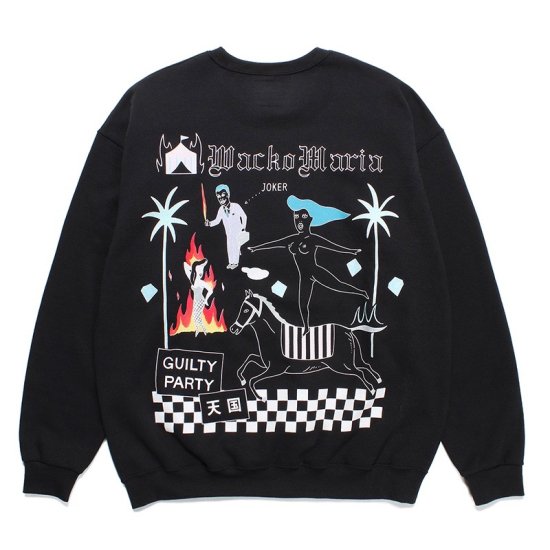 WACKO MARIA(ワコマリア) / 世界平和プロジェクト / CREW NECK SWEAT SHIRT（TYPE-8）【BLACK】 |  オンラインショップ - VITAL ORGAN ONLINE STORE | WACKO MARIA（ワコマリア ）