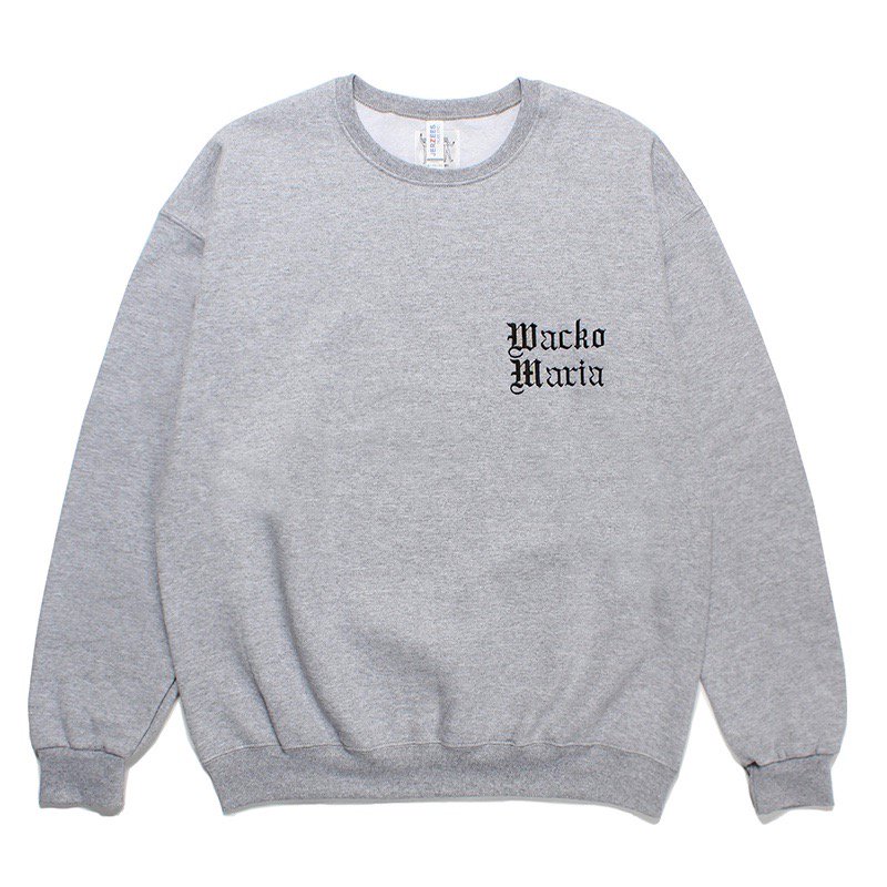 WACKO MARIA(ワコマリア) 世界平和プロジェクト CREW NECK SWEAT SHIRT（TYPE-8）【GRAY】 | クルーネック・ スウェット | ブランドロゴ刺繍 - VITAL ORGAN ONLINE STORE | WACKO MARIA（ワコマリア）,COOTIE（クーティー）,MINEDENIM  ...