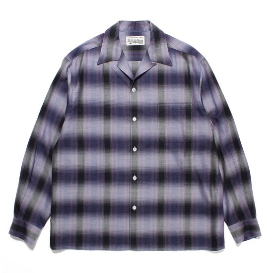WACKO MARIA(ワコマリア) / OMBRE CHECK OPEN COLLAR SHIRT L/S（TYPE