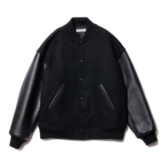 COOTIE（クーティー）/ CTE-23A220 Wool Melton Error Fit Stadium Jacket 【Black × Black】