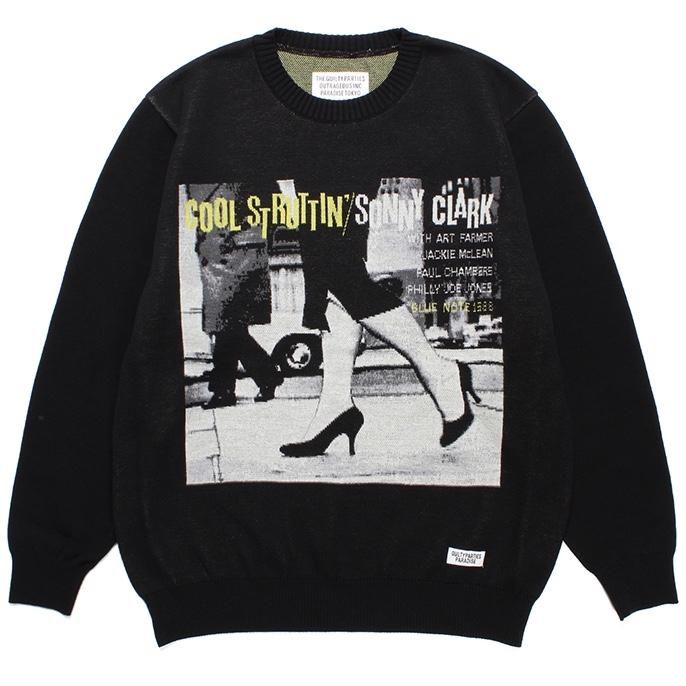 <img class='new_mark_img1' src='https://img.shop-pro.jp/img/new/icons7.gif' style='border:none;display:inline;margin:0px;padding:0px;width:auto;' />WACKO MARIA(拾ޥꥢ) / BLUE NOTE / JACQUARD KNIT SWEATER