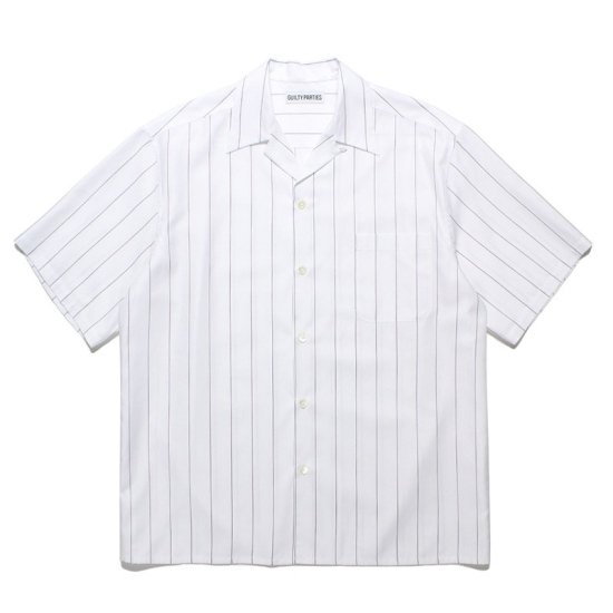 WACKO MARIA(ワコマリア) / SOKTAS / STRIPED OPEN COLLAR SHIRT BLACK ...