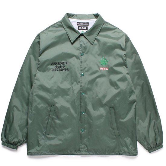 WACKO MARIA(ワコマリア) / 舐達麻 / HIGH TIMES / COACH JACKET GREEN | - VITAL ORGAN  ONLINE STORE | WACKO MARIA（ワコマリア）,COOTIE（クーティー）,MINEDENIM（マインデニム）などの通販・正規取扱店