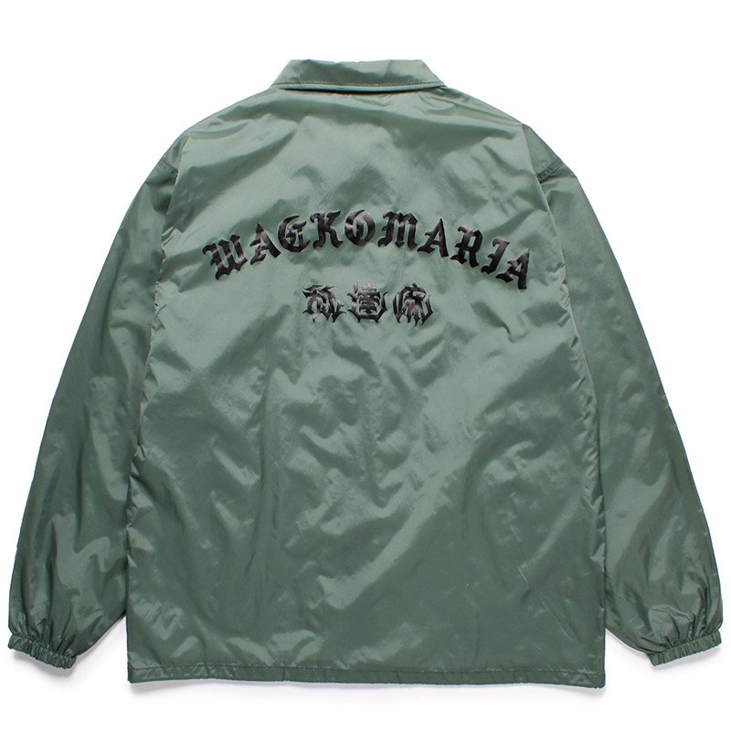 WACKO MARIA(ワコマリア) / 舐達麻 / HIGH TIMES / COACH JACKET GREEN | - VITAL ORGAN  ONLINE STORE | WACKO  MARIA（ワコマリア）,COOTIE（クーティー）,MINEDENIM（マインデニム）などの通販・正規取扱...