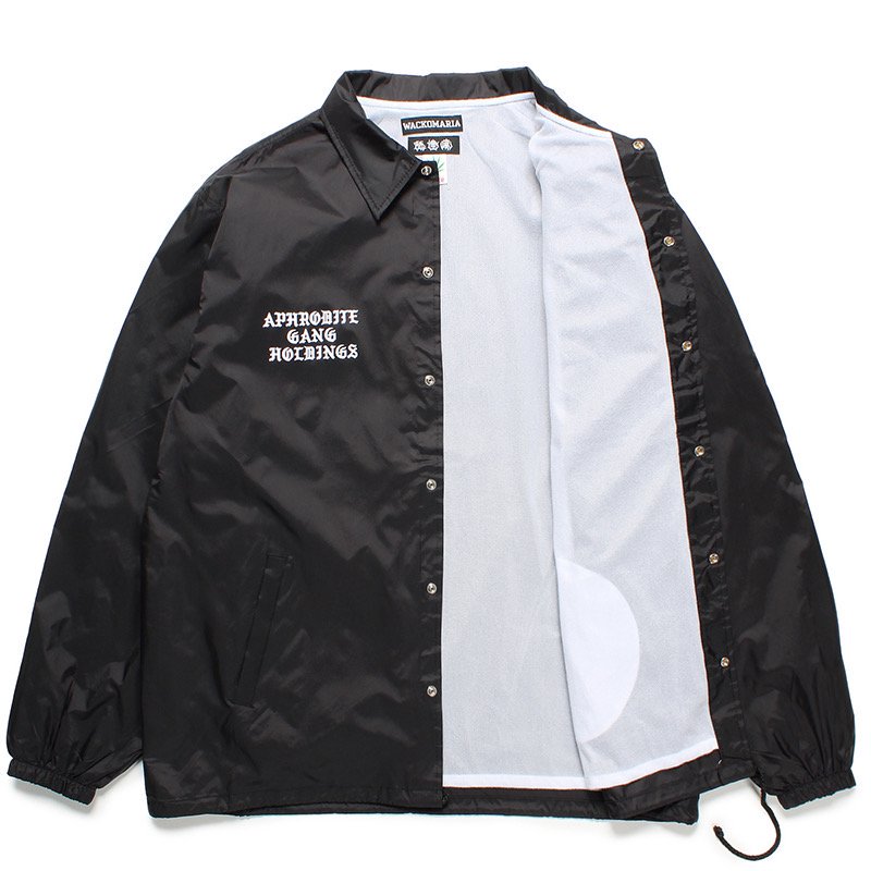 WACKO MARIA(ワコマリア) / 舐達麻 / HIGH TIMES / COACH JACKET BLACK | - VITAL ORGAN  ONLINE STORE | WACKO  MARIA（ワコマリア）,COOTIE（クーティー）,MINEDENIM（マインデニム）などの通販・正規取扱...