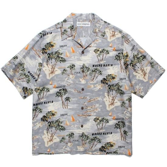 未使用品☆WACKO MARIAワコマリア☆人気新作50'S半袖ハワイアンシャツ WACKO MARIA ワコマリア 50'S OPEN COLLAR SHIRT L/S オープン