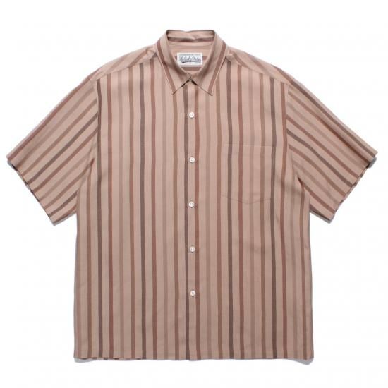 WACKO MARIA(ワコマリア) / STRIPED REGULAR COLLAR SHIRT S/S WACKO MARIA(ワコマリア) / STRIPED REGULAR COLLAR SHIRT S/S