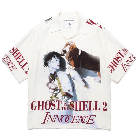 WACKO MARIA(ワコマリア) / GHOST IN THE SHELL 2 INNOCENCE / 攻殻機動隊 / HAWAIIAN  SHIRT WHITE | - VITAL ORGAN ONLINE STORE | WACKO MARIA（ワコマリア ）,COOTIE（クーティー）,MINEDENIM（マインデニム）などの通販・正規取扱店