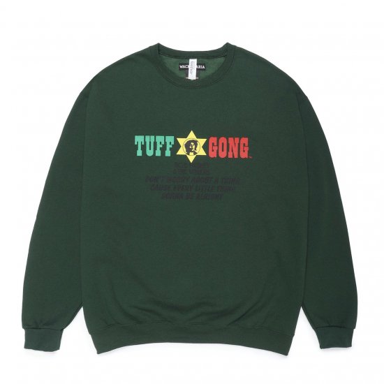 WACKO MARIA(ワコマリア) / BOB MARLEY / CREW NECK SWEAT SHIRT ( TYPE-3 ) GREEN |  - VITAL ORGAN ONLINE STORE | WACKO MARIA（ワコマリア ）,COOTIE（クーティー）,MINEDENIM（マインデニム）などの通販・正規取扱店