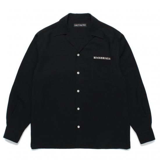 即完売定番人気！ワコマリア　50'sシャツ　ブラック　Mサイズ WACKOMARIA《ワコマリア》50'S SHIRT L/S(TYPE-5)(25FW-WNS-OC10