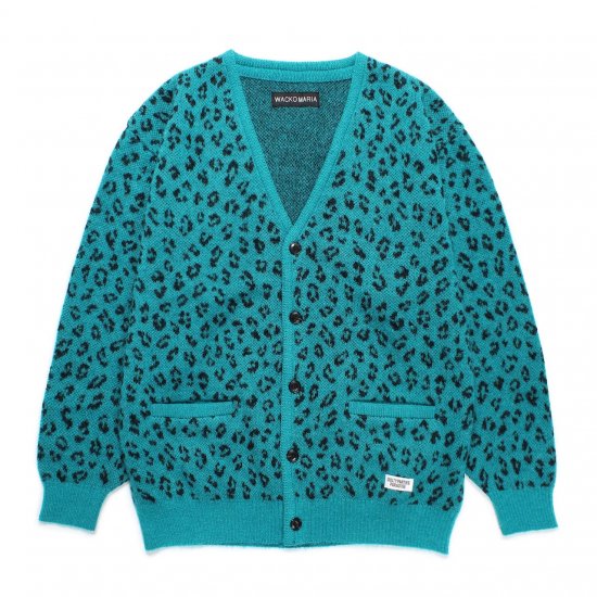 WACKO MARIA(ワコマリア) / LEOPARD JACQUARD MOHAIR KNIT CARDIGAN BLUE | - VITAL  ORGAN ONLINE STORE | WACKO MARIA（ワコマリア ）,COOTIE（クーティー）,MINEDENIM（マインデニム）などの通販・正規取扱店