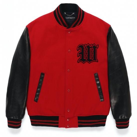 ジャケット・アウター WACKOMARIA LEATHER VARSITY JACKET WACKO MARIA LEATHER VARSITY JACKET Lサイズ
