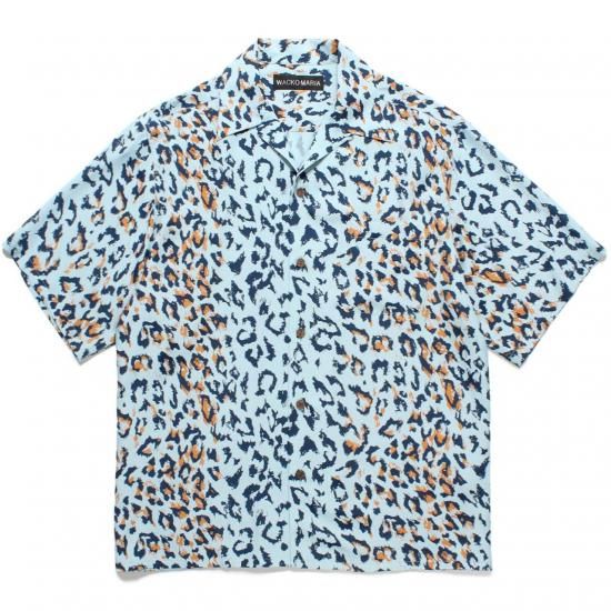 <img class='new_mark_img1' src='https://img.shop-pro.jp/img/new/icons7.gif' style='border:none;display:inline;margin:0px;padding:0px;width:auto;' />WACKO MARIA(拾ޥꥢ) / LEOPARD HAWAIIAN SHIRTBLUE