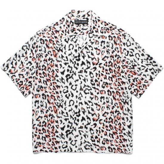 <img class='new_mark_img1' src='https://img.shop-pro.jp/img/new/icons7.gif' style='border:none;display:inline;margin:0px;padding:0px;width:auto;' />WACKO MARIA(拾ޥꥢ) / LEOPARD HAWAIIAN SHIRTWHITE