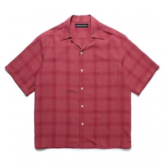 <img class='new_mark_img1' src='https://img.shop-pro.jp/img/new/icons7.gif' style='border:none;display:inline;margin:0px;padding:0px;width:auto;' />WACKO MARIA(拾ޥꥢ) / CHECK OPEN COLLOR SHIRT