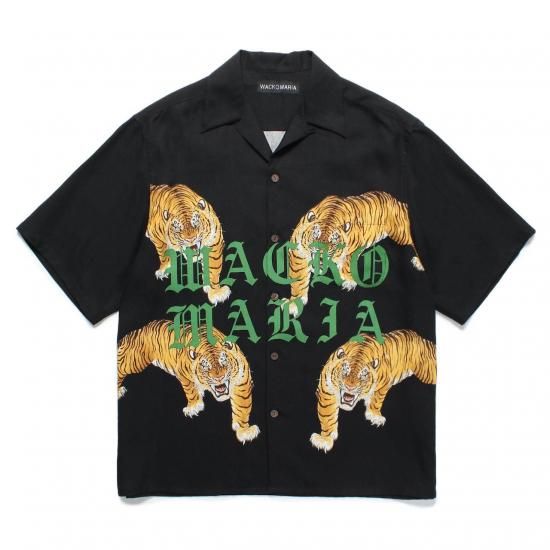 <img class='new_mark_img1' src='https://img.shop-pro.jp/img/new/icons7.gif' style='border:none;display:inline;margin:0px;padding:0px;width:auto;' />WACKO MARIA(拾ޥꥢ) / TIM LEHI / HAWAIIAN SHIRTBLACK