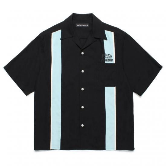 <img class='new_mark_img1' src='https://img.shop-pro.jp/img/new/icons50.gif' style='border:none;display:inline;margin:0px;padding:0px;width:auto;' />WACKO MARIA(拾ޥꥢ) / MR.BROTHERS CUT CLUB / SWITCHING 50'S SHIRTBLACK