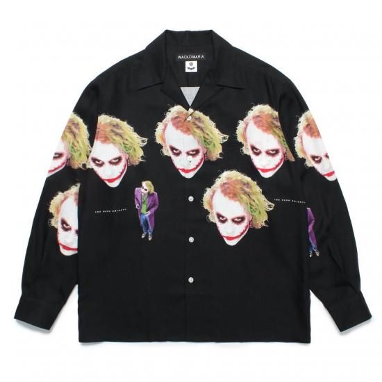 <img class='new_mark_img1' src='https://img.shop-pro.jp/img/new/icons50.gif' style='border:none;display:inline;margin:0px;padding:0px;width:auto;' />WACKO MARIA(拾ޥꥢ) / THE DARK KNIGHT TRILOGY / L/S HAWAIIAN SHIRT ( TYPE-2 )BLACK