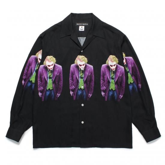 <img class='new_mark_img1' src='https://img.shop-pro.jp/img/new/icons50.gif' style='border:none;display:inline;margin:0px;padding:0px;width:auto;' />WACKO MARIA(拾ޥꥢ) / THE DARK KNIGHT TRILOGY / L/S HAWAIIAN SHIRT ( TYPE-1 )BLACK
