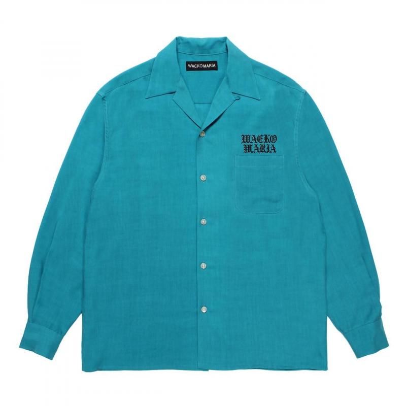 WACKO MARIA(ワコマリア) / 50'S OPEN COLLAR SHIRT BLUE | - VITAL