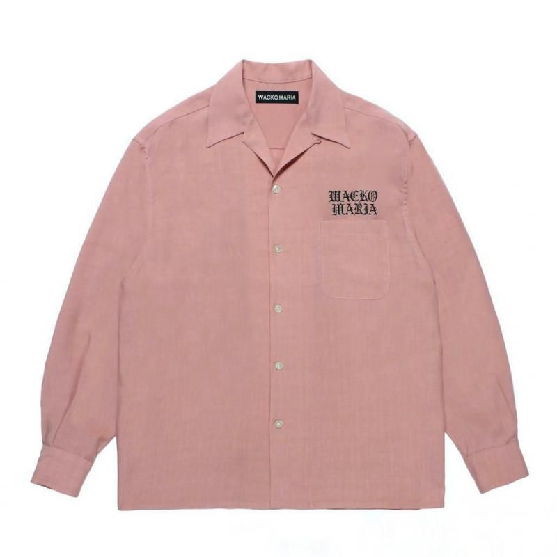 WACKO MARIA(ワコマリア) / 50'S OPEN COLLAR SHIRT PINK