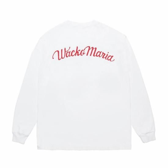 <img class='new_mark_img1' src='https://img.shop-pro.jp/img/new/icons7.gif' style='border:none;display:inline;margin:0px;padding:0px;width:auto;' />WACKO MARIA(拾ޥꥢ) / WASHED HEAVY WEIGHT LONG SLEEVE T-SHIRTTYPE-3ˡWHITE