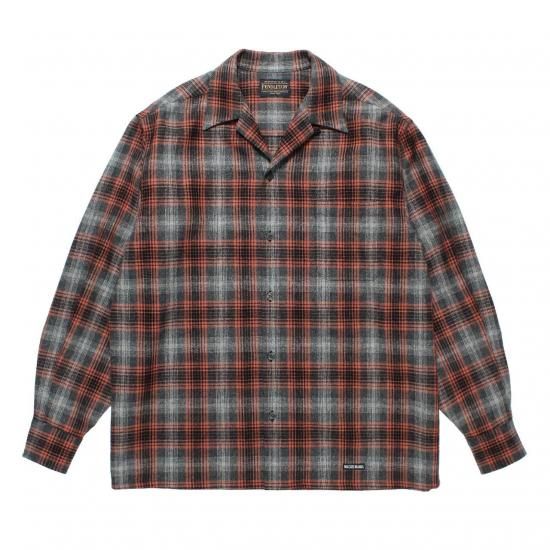 WACKOMARIA×PENDLETON OMBRE CHECK SHIRT PENDLETON WOOL OMBRE CHECK OPEN COLLAR SHIRT L/S ( TYPE-3