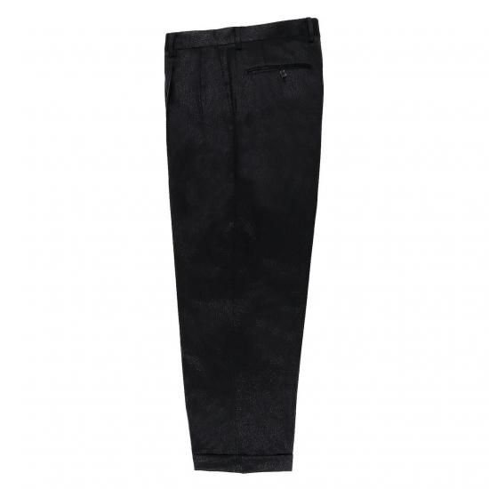 <img class='new_mark_img1' src='https://img.shop-pro.jp/img/new/icons50.gif' style='border:none;display:inline;margin:0px;padding:0px;width:auto;' />WACKO MARIA / DORMEUIL / GLITTER PLEATED TROUSERSTYPE-1ˡBLACK-SILVER