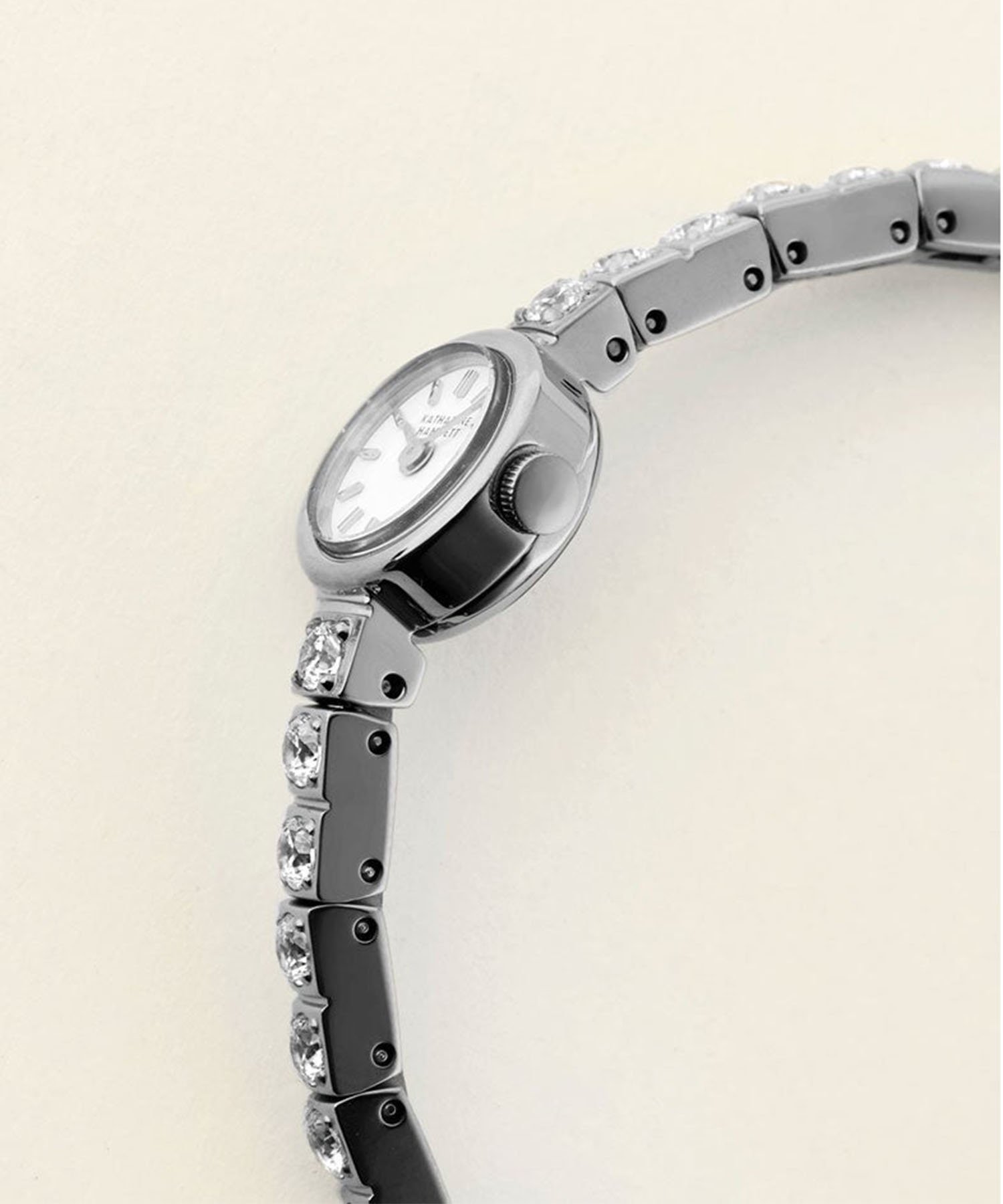 KATHARINE HAMNETT LONDON】＜WOMEN＞Small Round Watch Cubic