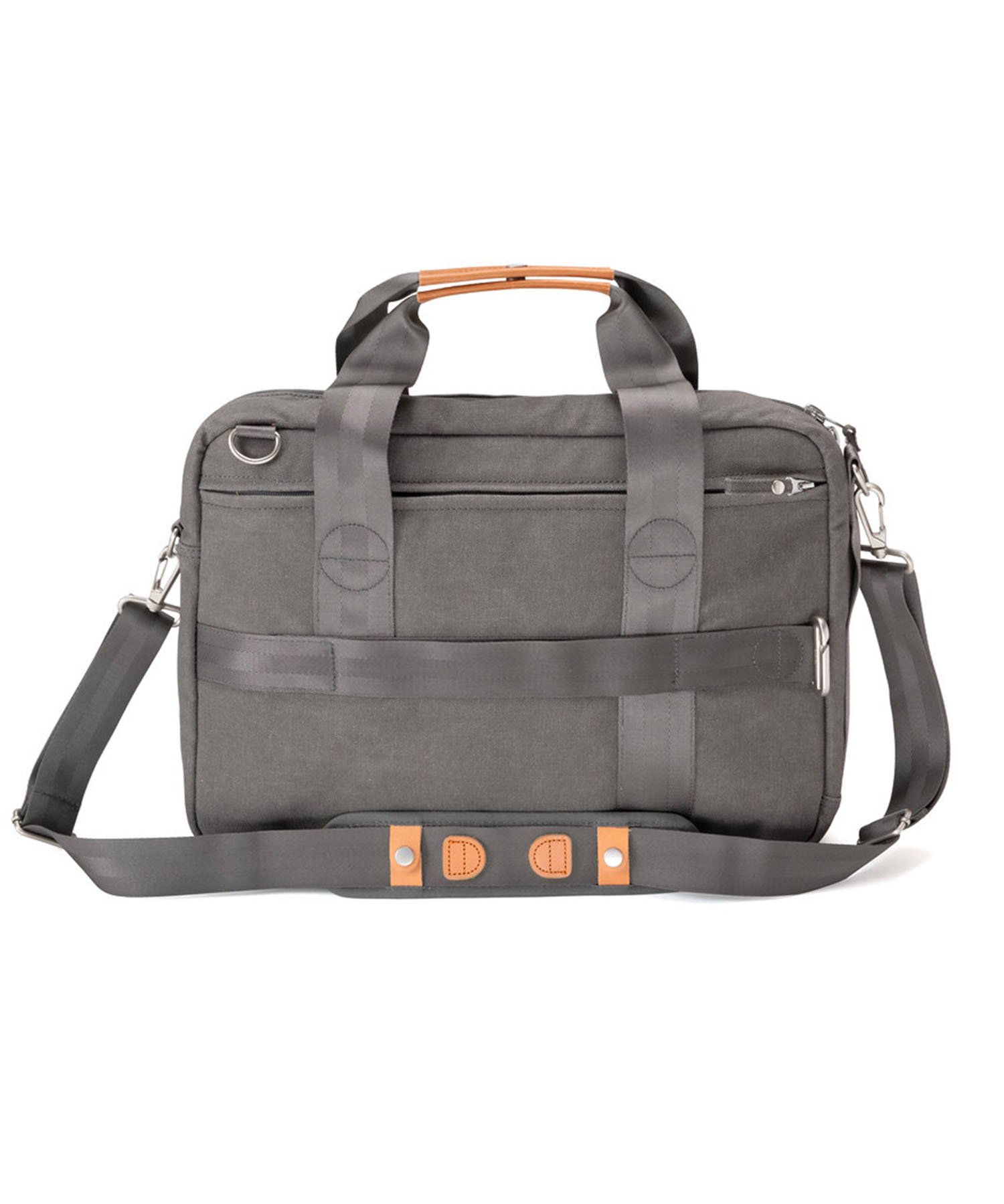 <img class='new_mark_img1' src='https://img.shop-pro.jp/img/new/icons15.gif' style='border:none;display:inline;margin:0px;padding:0px;width:auto;' />【QWSTION】Office Bag Organic Washed Grey