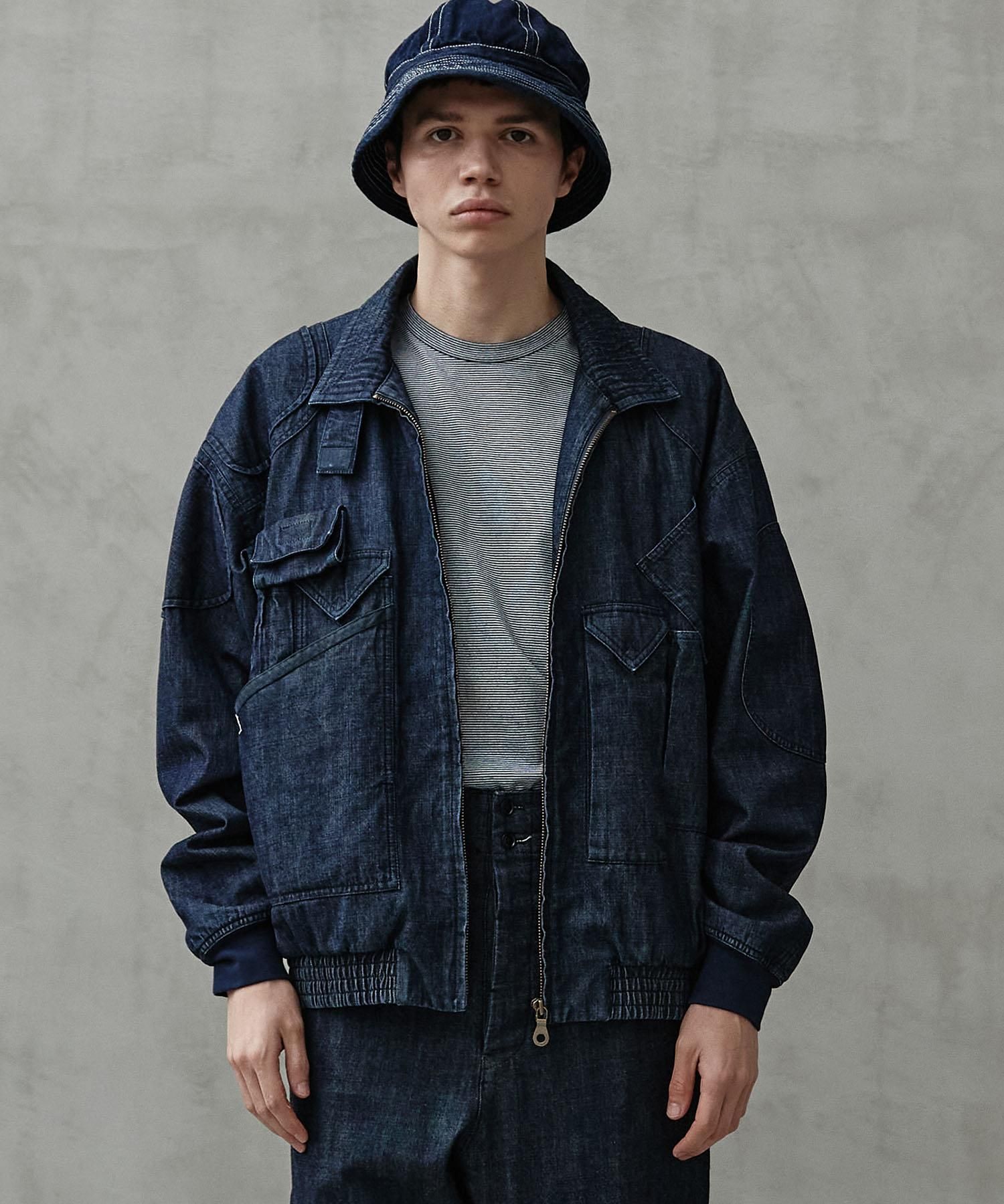 <img class='new_mark_img1' src='https://img.shop-pro.jp/img/new/icons15.gif' style='border:none;display:inline;margin:0px;padding:0px;width:auto;' />KATHARINE HAMNETTORGANIC DENIM MULTI POCKET JKBLU