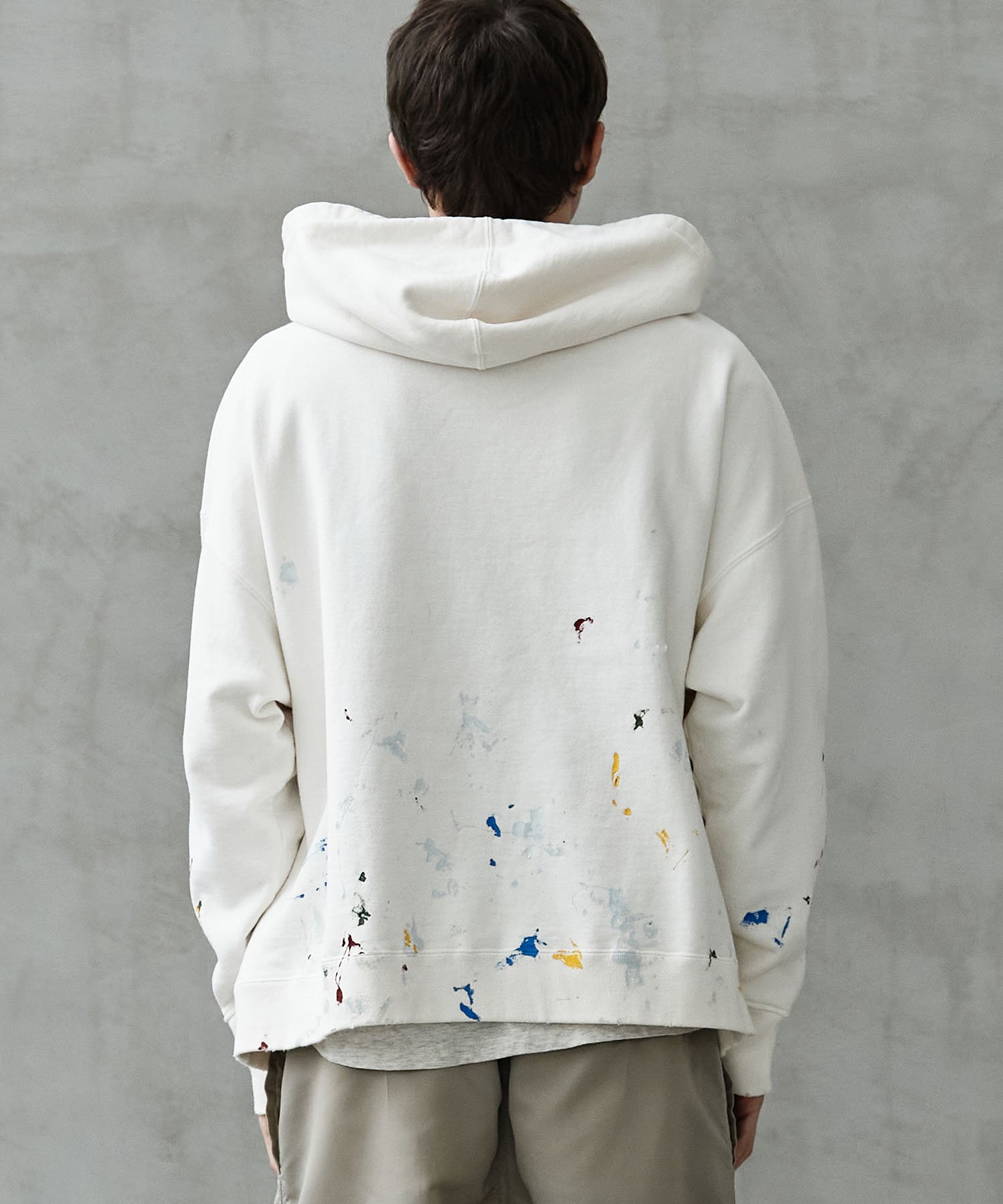 【KATHARINE HAMNETT】PAINT SPLASH VINTAGE HOODIE / LOVE - REBIRTH PROJECT  STORE | リバースプロジェクトストア公式通販