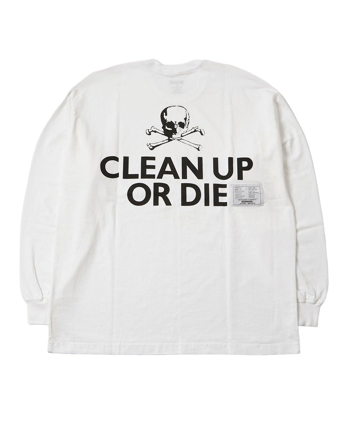 <img class='new_mark_img1' src='https://img.shop-pro.jp/img/new/icons20.gif' style='border:none;display:inline;margin:0px;padding:0px;width:auto;' />30%OFFNEIGHBORHOOD  KATHARINE HAMNETTTEE-2 LS / CLEAN UP OE DIE