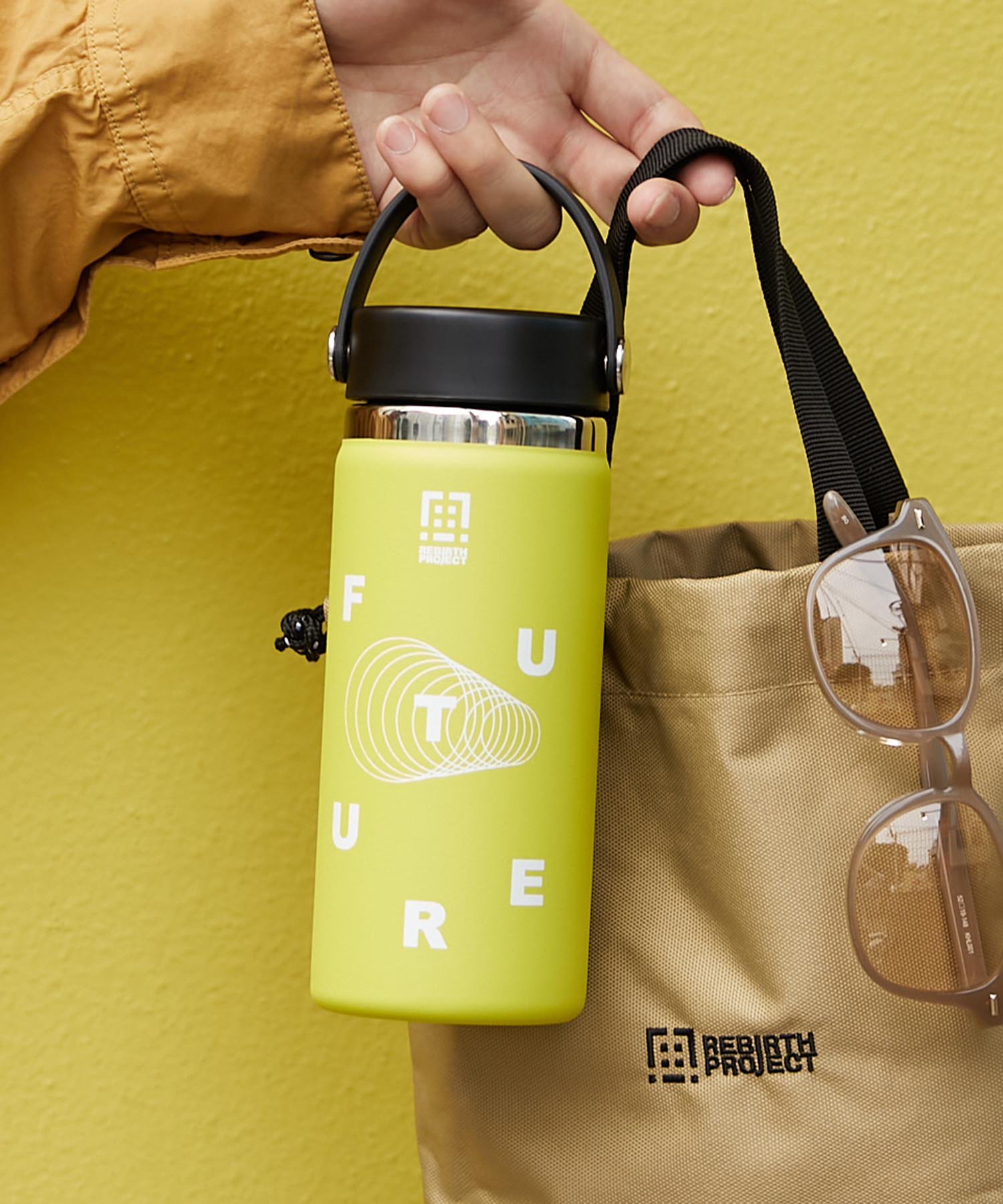 <img class='new_mark_img1' src='https://img.shop-pro.jp/img/new/icons15.gif' style='border:none;display:inline;margin:0px;padding:0px;width:auto;' />【Hydro Flask × REBIRTH PROJECT】16oz Wide Mouth ステンレスボトル