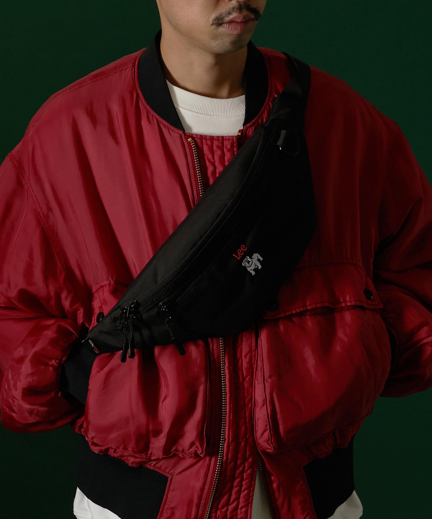 <img class='new_mark_img1' src='https://img.shop-pro.jp/img/new/icons15.gif' style='border:none;display:inline;margin:0px;padding:0px;width:auto;' />【Lee】CORDURA リサイクルポリエステル ウエストバッグ