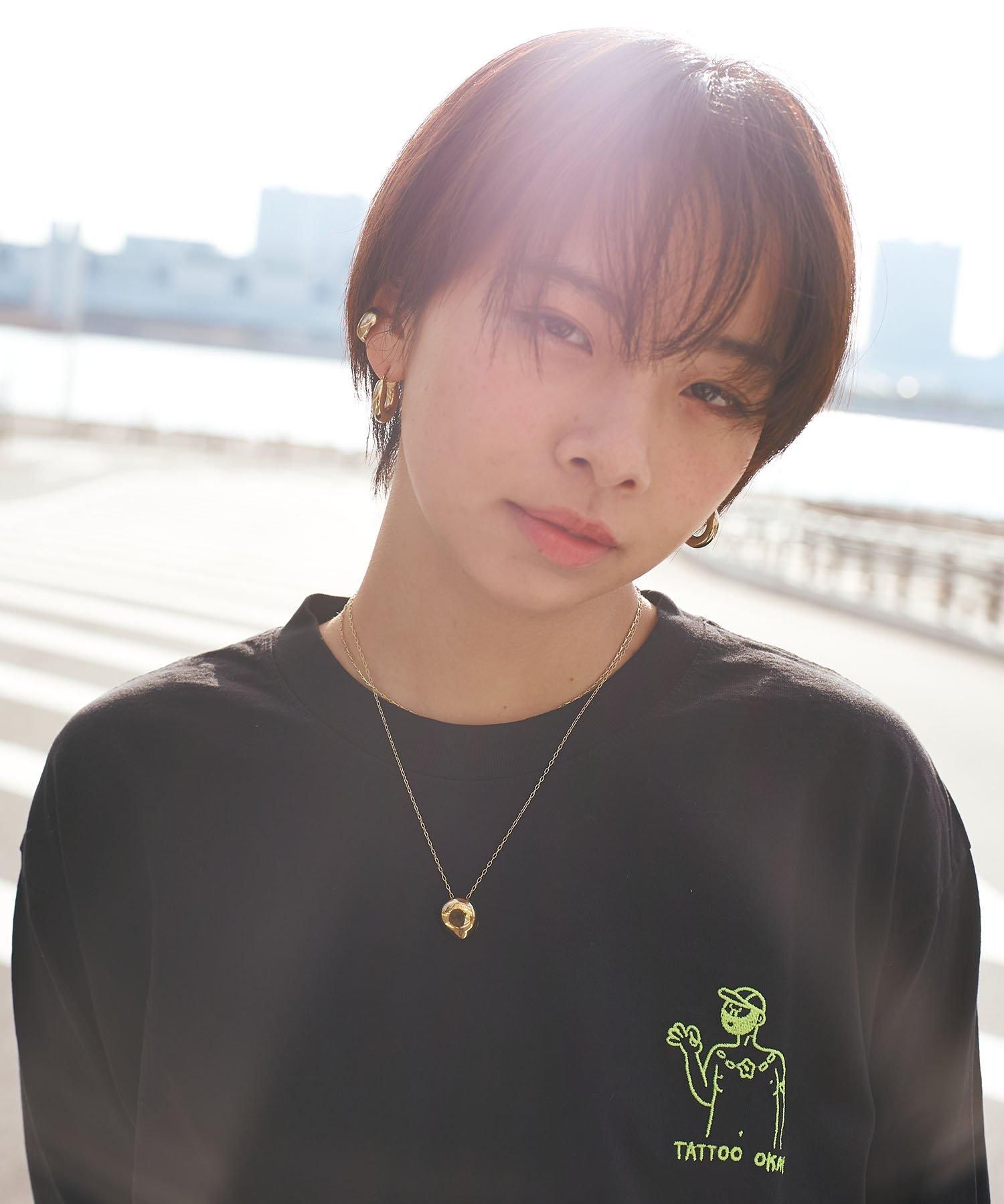 tシャツ 「TATOO OKAY」ロングスリーブ 刺繍Tシャツ レディース メンズ TATTOO OKAY】ロングスリーブ 刺繍Tシャツ - REBIRTH PROJECT