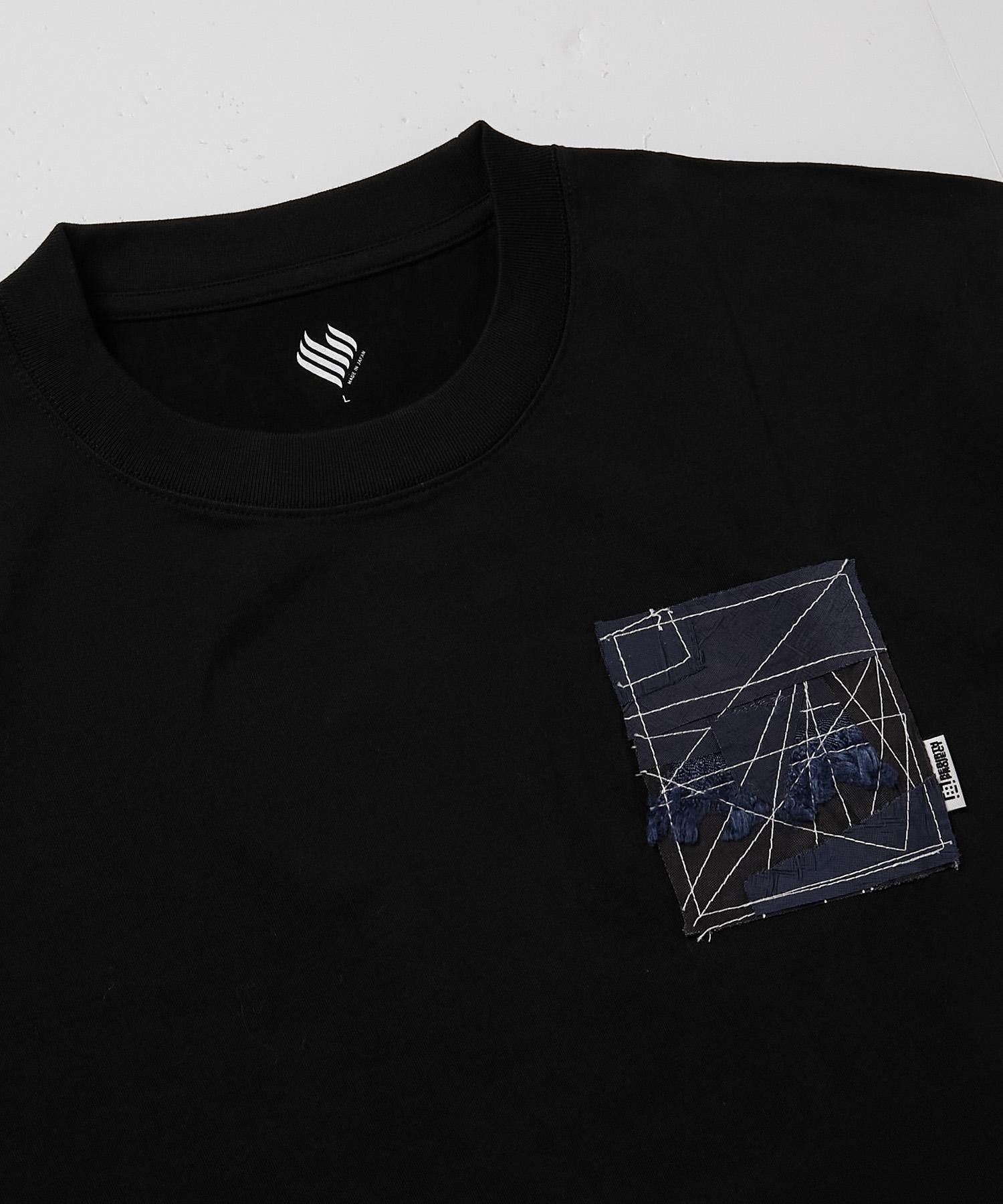 <img class='new_mark_img1' src='https://img.shop-pro.jp/img/new/icons15.gif' style='border:none;display:inline;margin:0px;padding:0px;width:auto;' />REBIRTH PROJECTAIRBACK Handmade Patchwork TeeBLK/L-1