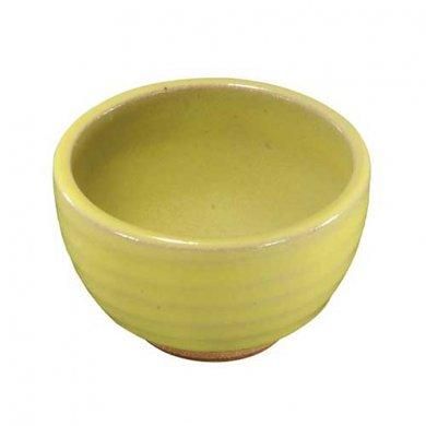 珍味入れ　黄釉黄釉グリーン菊葉型珍味入れ10客 珍味入れ 黄釉グリーン菊葉型珍味入れ10客