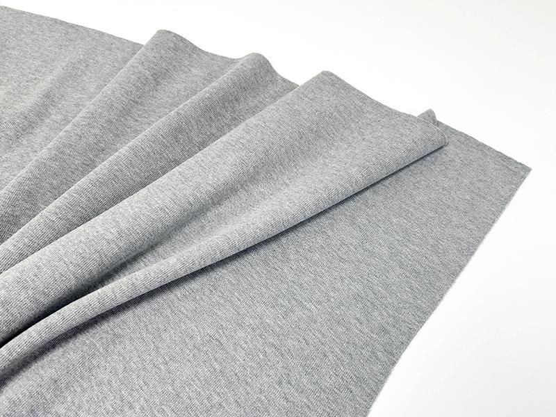 少し厚手のフライスニット 杢グレー - ソレイユ