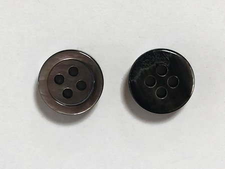 黒蝶貝ボタン　3mm厚　10mm - ソレイユ